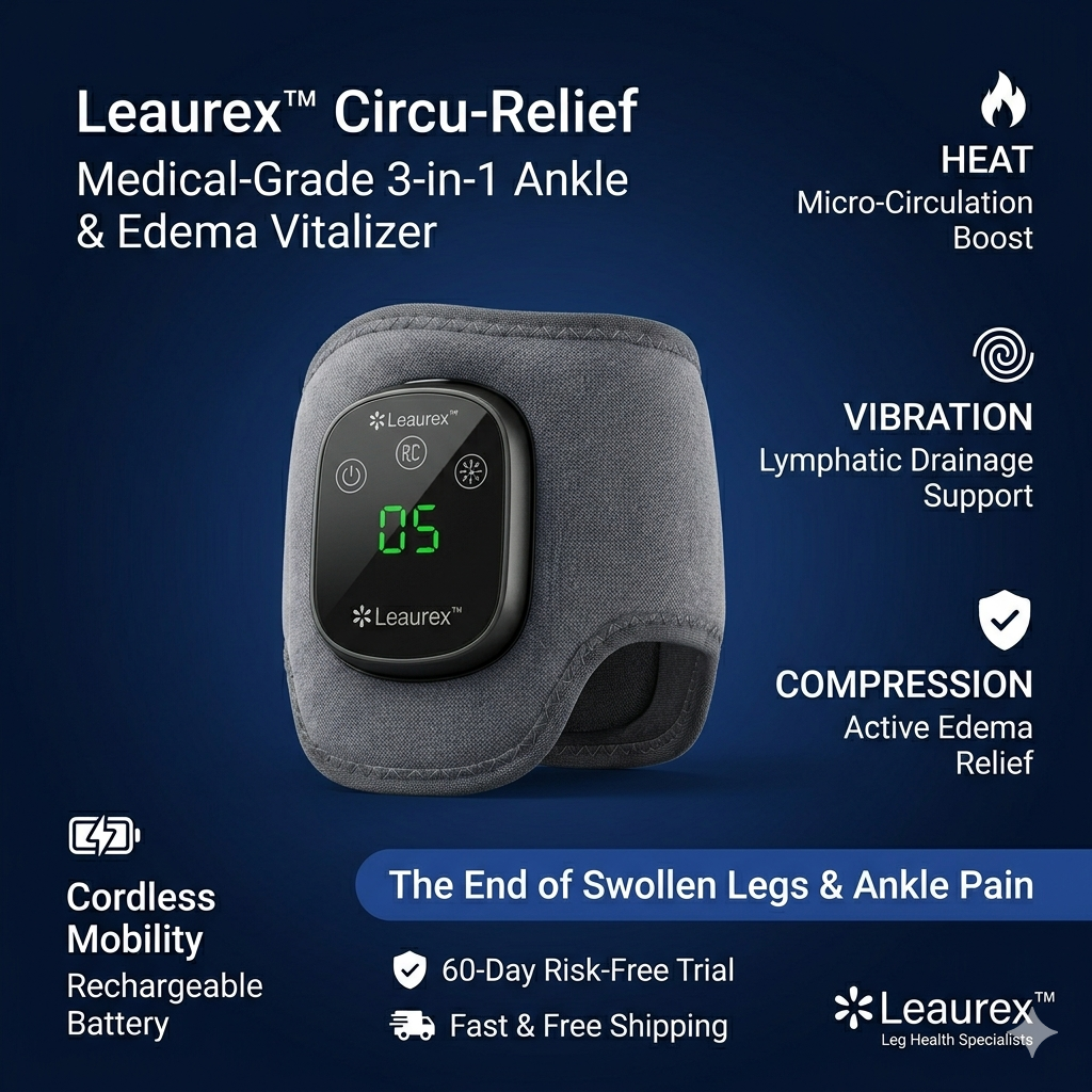Leaurex™ Circu-Relief 3-in-1: Medical-Grade Ankle & Edema Vitalizer